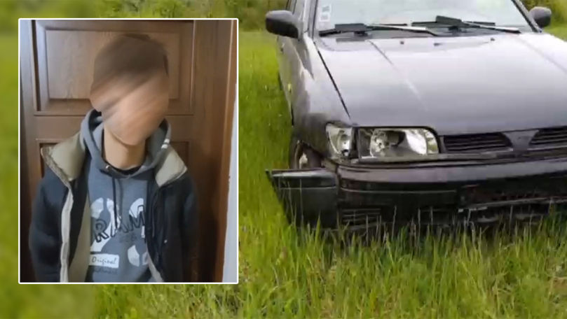 Ialoveni: Un minor a furat un automobil, l-a accidentat și l-a abandonat