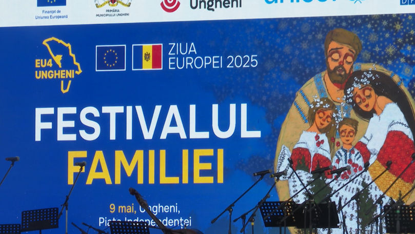 De Ziua Europei, la Ungheni a fost organizat Festivalul Familiei