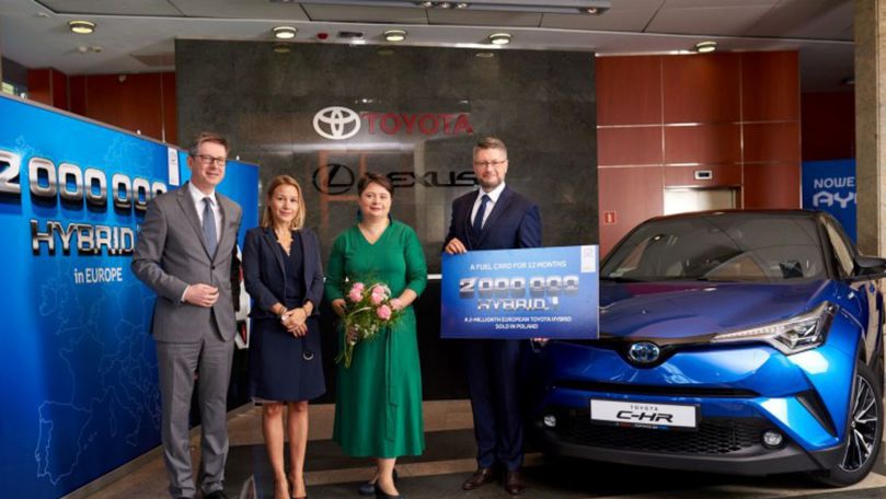 Toyota a vândut mașina hibrid cu numărul 2.000.000 în Europa