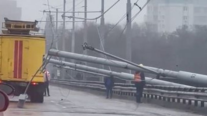 В Кишиневе затягивается реаблитация моста на виадуке.