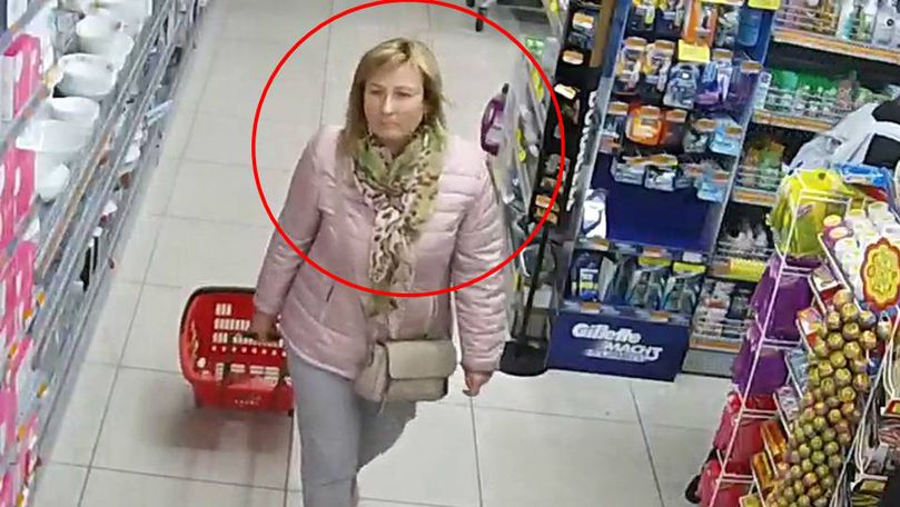 Poliția o caută: A furat un portmoneu dintr-un magazin din Capitală