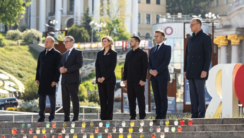 Vizită-premieră la Kiev: Liderii europeni cer Rusiei armistițiu complet