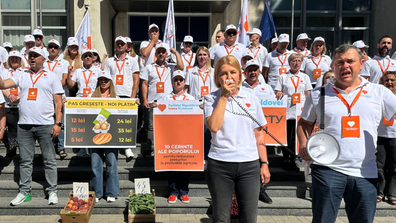 Inima Moldovei protestează la Guvern: Opriți creșterea prețurilor