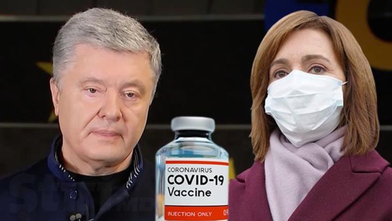 Poroșenko: Sandu e mai puțin de o lună președinte, dar începe vaccinarea