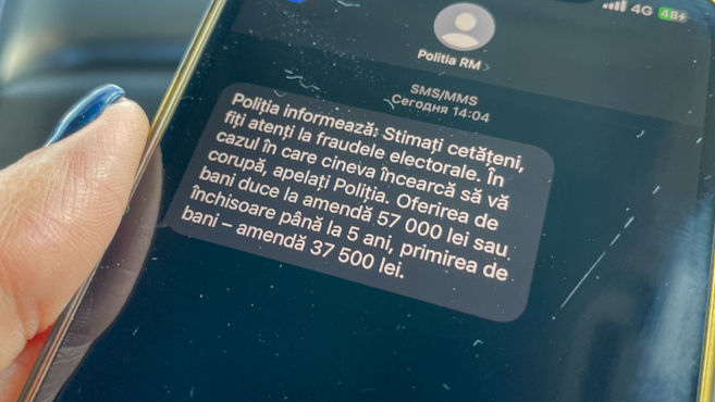 Poliția atenționează cetățenii prin SMS privind fraudele electorale