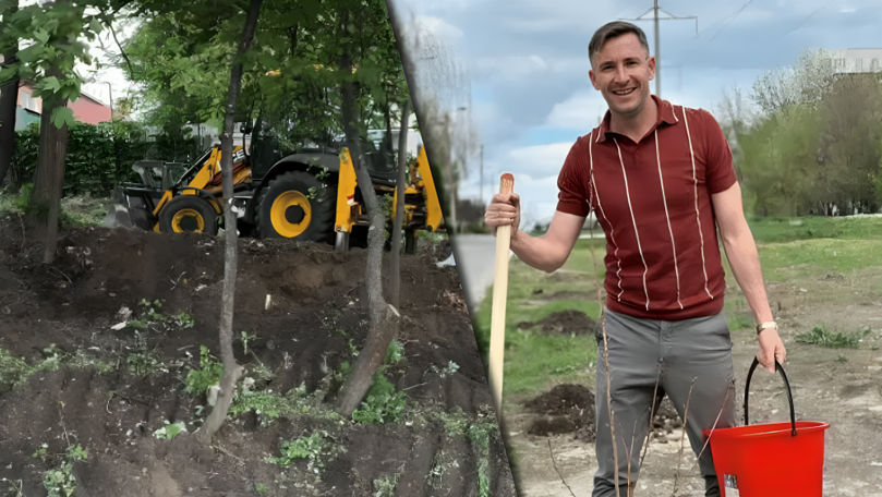Emilian Crețu amenajează un parc în Capitală, chiar lângă propria casă