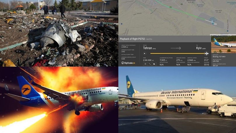 Persoana care a filmat prăbușirea avionului din Iran a fost reținută