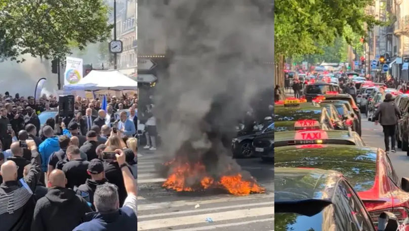 Taximetriștii din Paris protestează: Riscă să piardă 40% din venituri