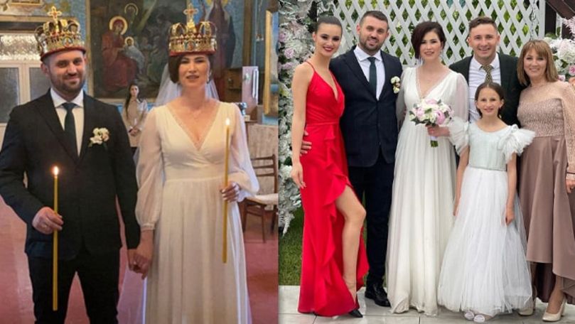 Sora lui Emilian Crețu s-a căsătorit: Cum a arătat în rochia de mireasă