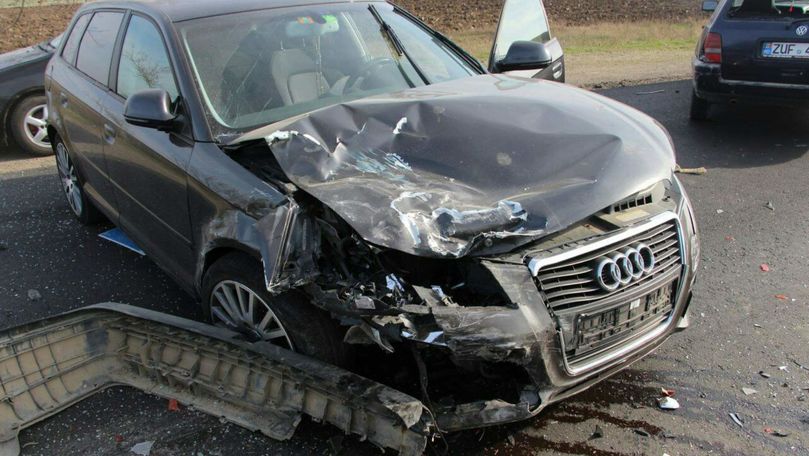 Accident grav în Găgăuzia: 3 mașini s-au ciocnit violent