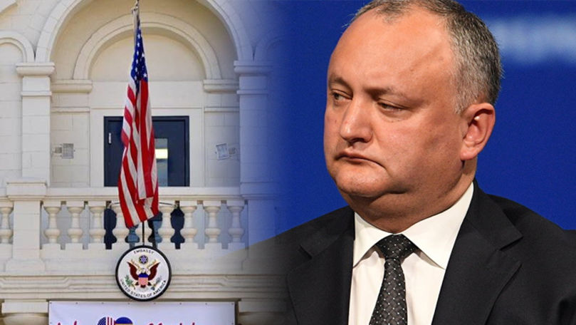 Bloomberg: Igor Dodon refuză extinderea Ambasadei SUA