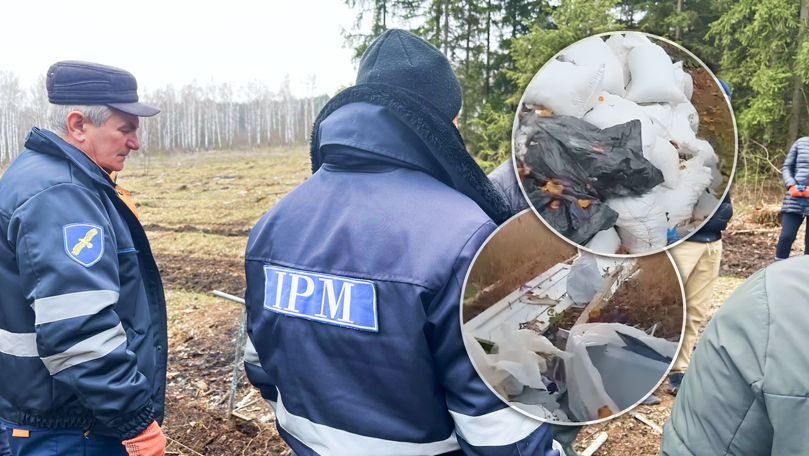 Grămezi de gunoi, aruncate pe câmp. Făptașul, sancționat de inspectori