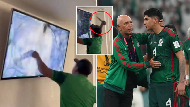 Mexic, eliminată de la Cupa mondială: Un suporter a distrus televizorul