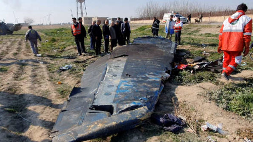 Oficial: Avionul ucrainean doborât de Iran a fost lovit de două rachete
