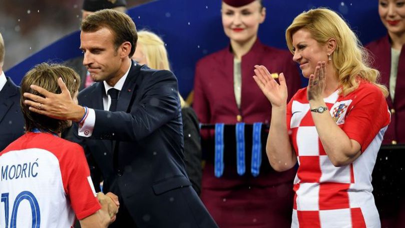 Cum a fost surprins Emmanuel Macron, în vestiarul Croaţiei, după finală
