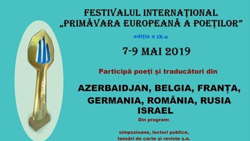 Poeți din 8 țări participă la Festivalul Primăvara Europeană a Poeţilor
