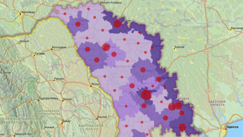 Oficial: Încă 202 infectați în R. Moldova. Harta noilor pacienți
