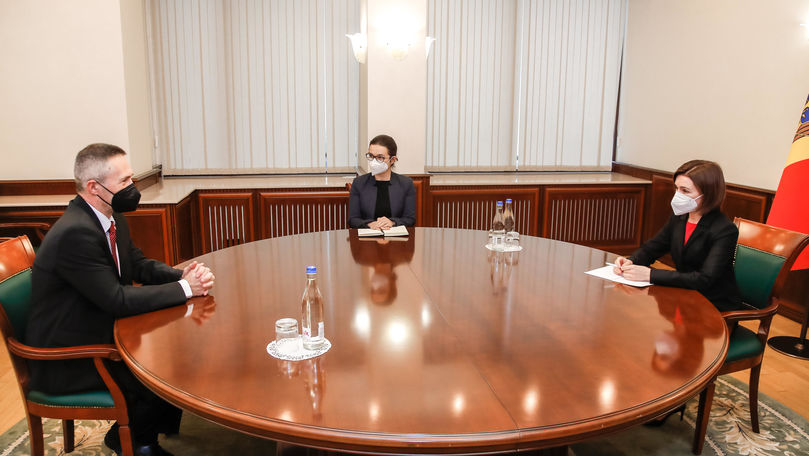 Președinta Maia Sandu a discutat cu ambasadorul Slovaciei, Dusan Dacho