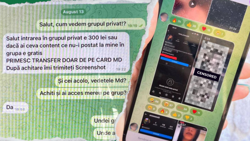 Autorii unui grup de Telegram din Moldova promovează pornografia