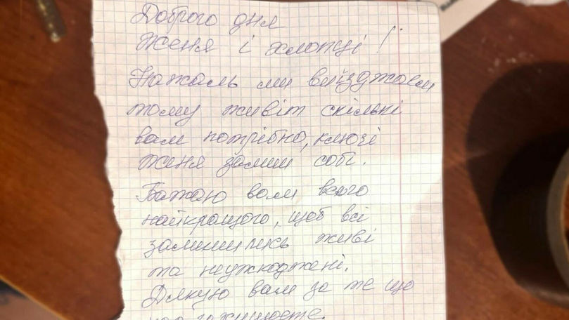 Scrisoarea emoționantă găsită de un ucrainean într-un apartament părăsit