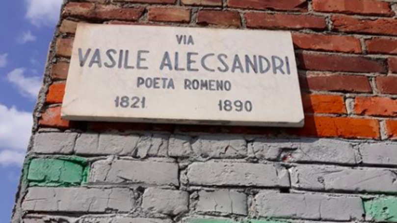 O stradă din Italia poartă numele celebrului Vasile Alecsandri