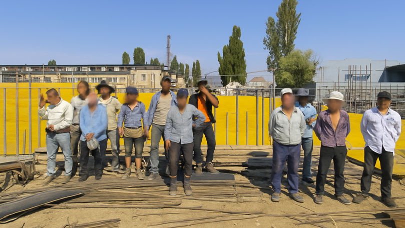 Muncă ilegală în Capitală: 11 muncitori străini, depistați fără acte