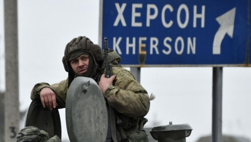 Oficial ucrainean: Trupele ruseşti riscă să rămână blocate în Herson