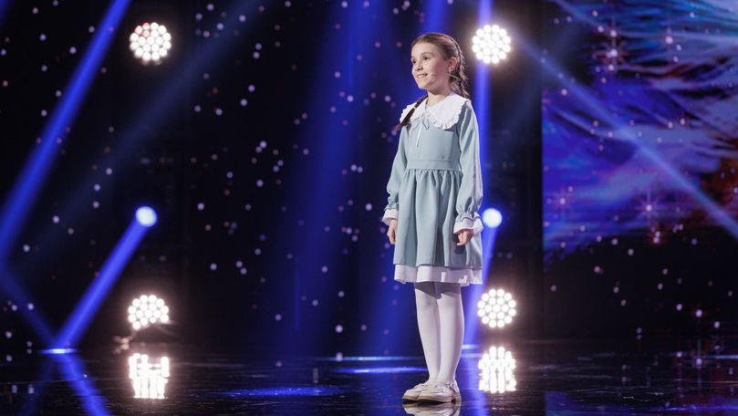 O fetiță moldoveancă a cucerit publicul în semifinala Românii au talent