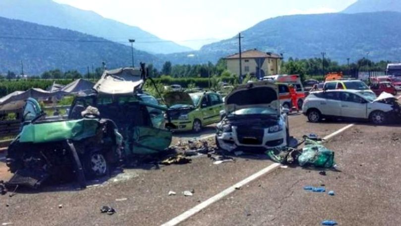 Un român a provocat un accident de proporții în Italia