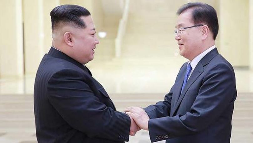 Kim Jong-Un, primul lider nord-coreean care a intrat în Coreea de Sud