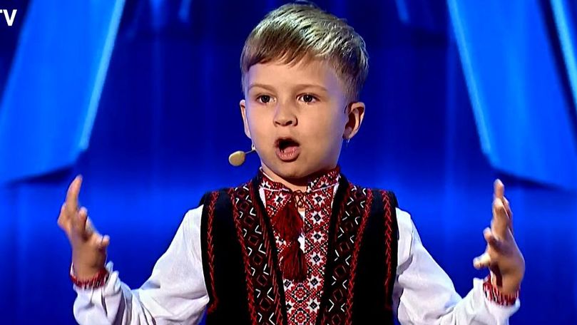 Un băiețel din Chișinău a dat pe spate juriul de la Românii au talent