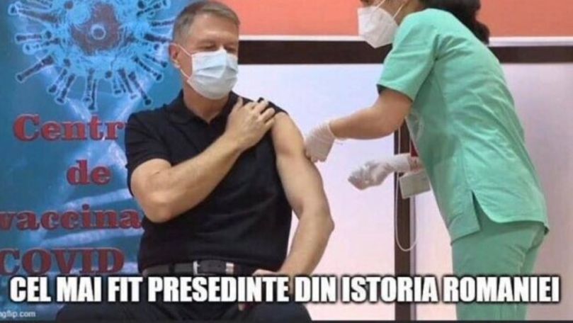 Glumele apărute în mediul online, după ce Johannis s-a vaccinat