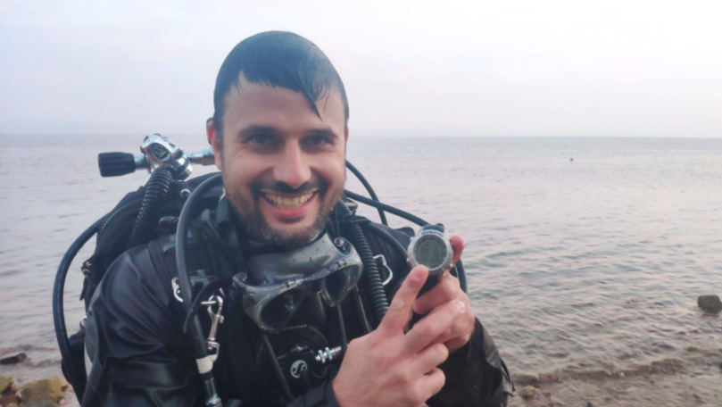 Record: Moldoveanul care a făcut cea mai adâncă scufundare