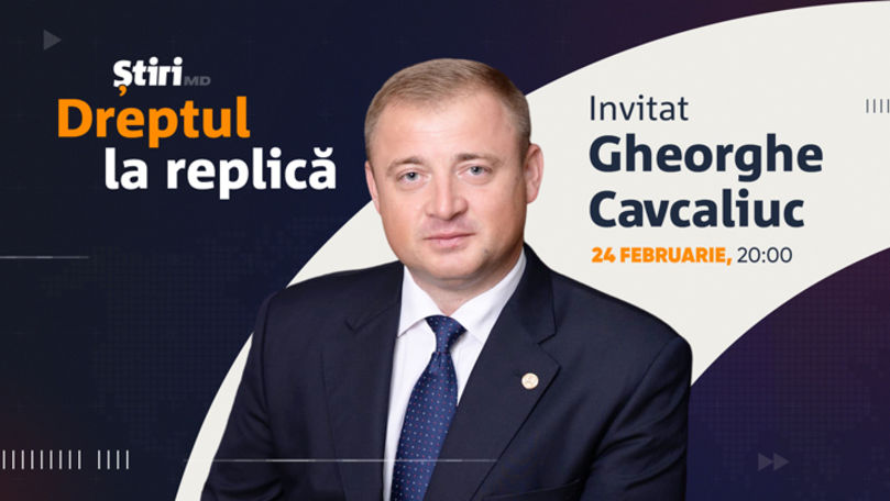 Gheorghe Cavcaliuc, invitatul emisiunii Dreptul la Replică de la Știri.md