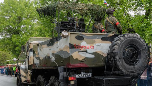 Militarii ruși din Transnistria și-au etalat tehnica modernă, de 9 Mai