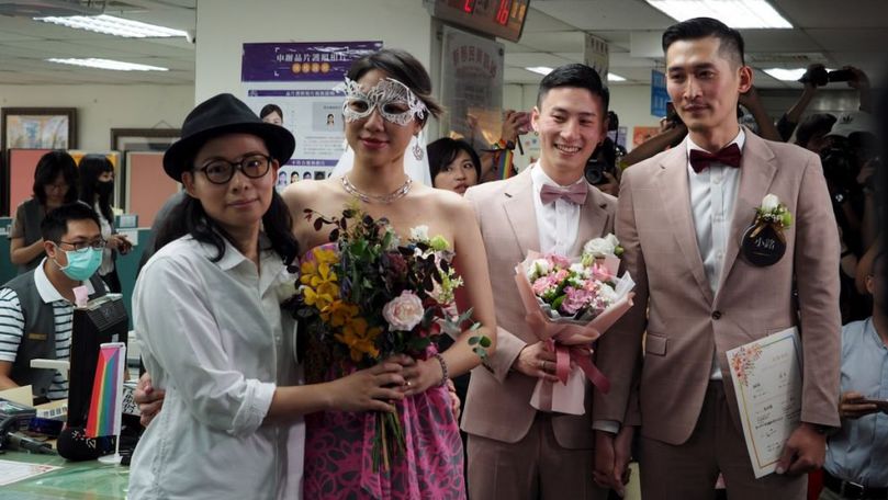 Primele căsătorii LGBT din Asia s-au încheiat în Taiwan