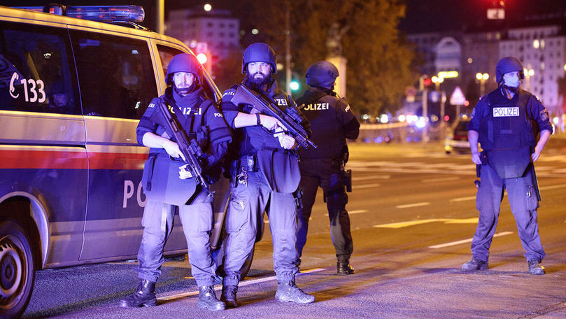 Полиция задержала четырех террористов в центре Вены.