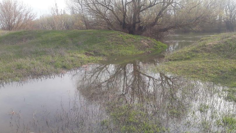 Inundații la Ștefan Vodă: Digul de protecție a râului Nistru, săpat