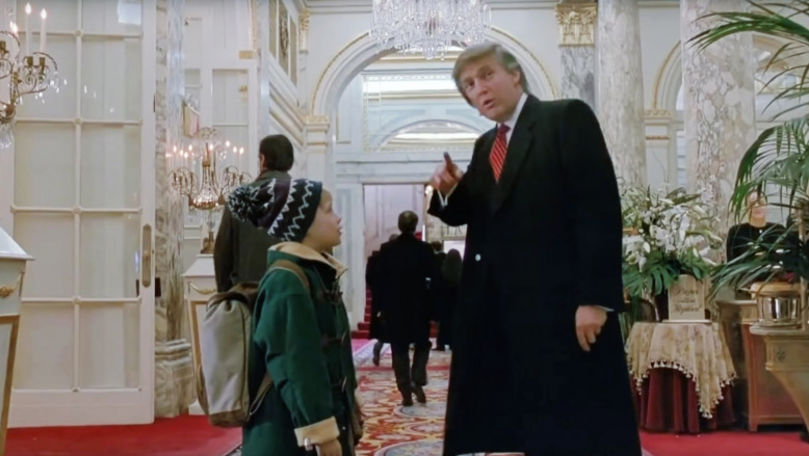 Trump ar putea fi tăiat din scena faimoasă din filmul Singur Acasă 2
