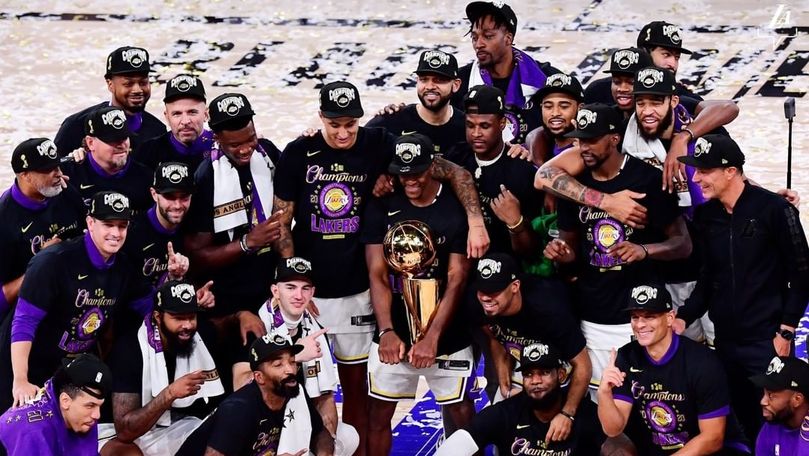 Lakers a câştigat finala NBA: Victoria a fost dedicată lui Kobe Bryant