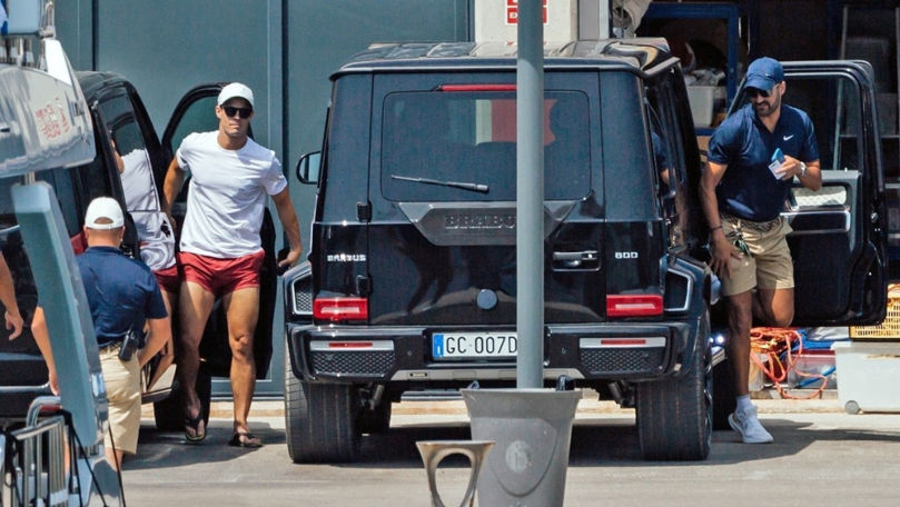 Cum a fost filmat Ronaldo după ce un angajat i-a făcut praf mașina