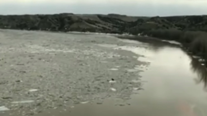 Descoperire pe o bucată de gheaţă din mijlocul unui râu din SUA