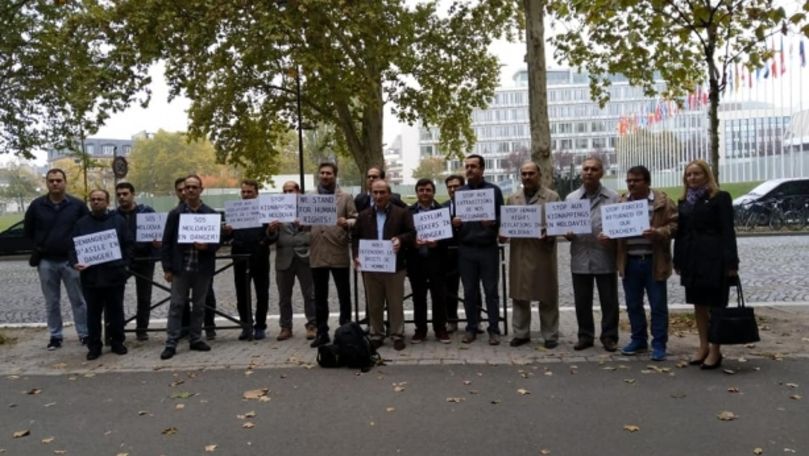 Scandalul Orizont: Protest în faţa clădirii Consiliului Europei