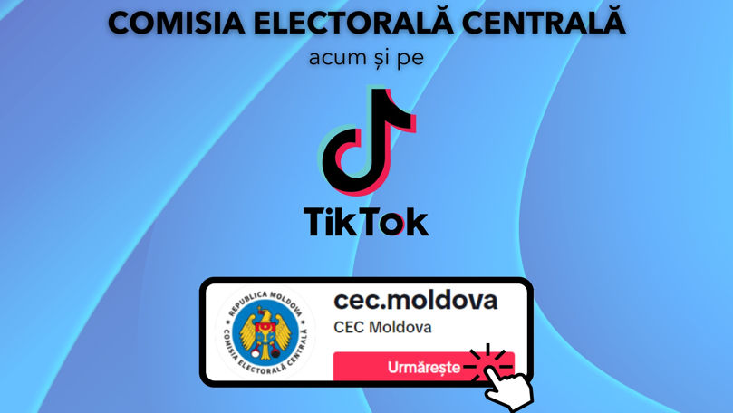 CEC: Cetățenii moldoveni vor fi informați despre alegeri și pe TikTok