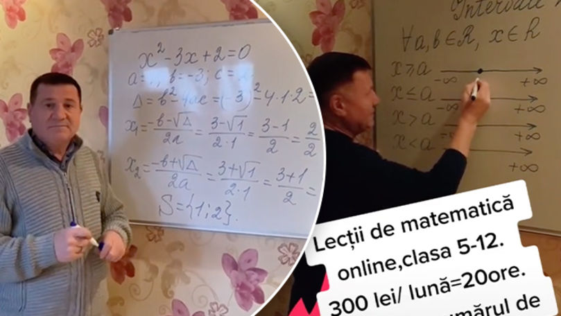 Pregătire pentru BAC pe TikTok: Un profesor de matematică oferă lecții