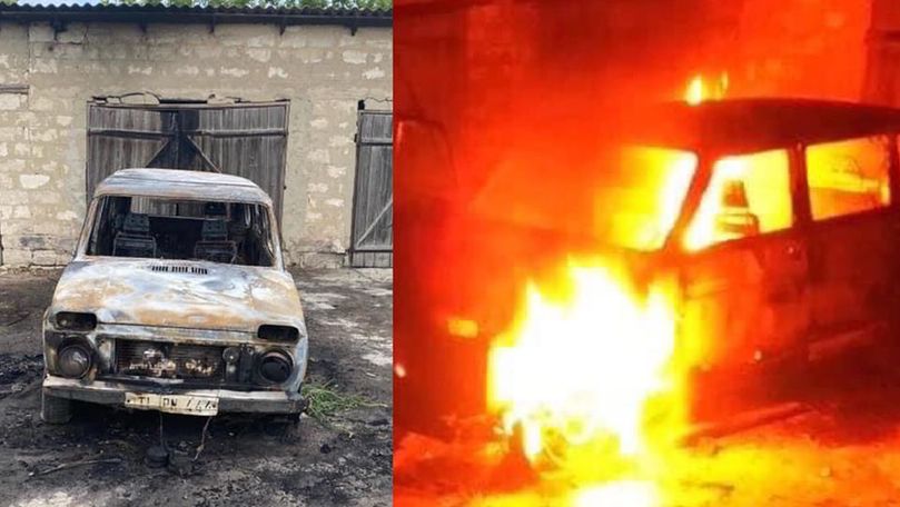 Mașina primarului din Negureni, incendiată. PAS: Acțiuni în stil mafiot