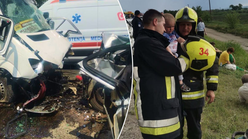 Bun simț demonstrat de doi pompieri în urma accidentului de la Orhei