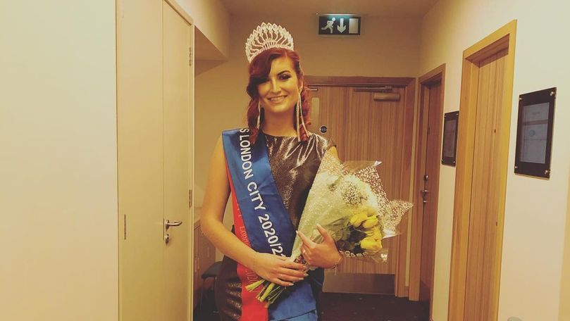 O tânără din Republica Moldova a câștigat titlul Miss Londra 2020
