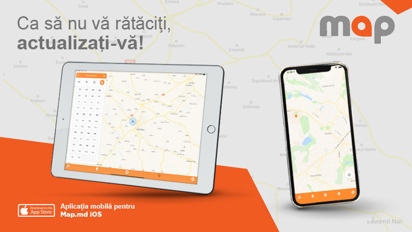 Map.md: Versiunea actualizată a aplicației iOS e disponibilă