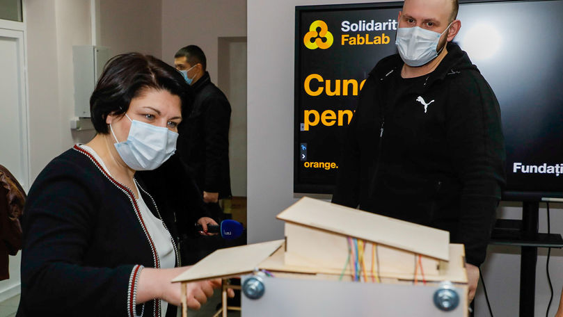 Premierul Natalia Gavrilița a vizitat Incubatorul de afaceri din Soroca